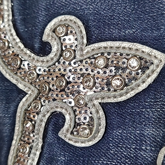 ROCK REVIVAL SHERRY STRAIGHT SEQUINS RHINESTONES DENIM JEAN - Picture 16 of 16